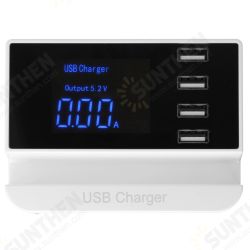4 Port Smart USB Charger 5V 4A Charger Adapter LCD Display 4 Port Smart USB Charger 5V 4A Charger Adapter LCD Display