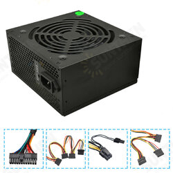 650W Power Supply 12cm Fan 8 Pin PCI SATA 12V Computer Power Supply 650W Power Supply 12cm Fan 8 Pin PCI SATA 12V Computer Power Supply