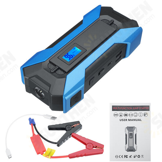 A11 Display True 10000mah Portable Car Jump Starter Emergency Power Bank Emergency Charger Battery