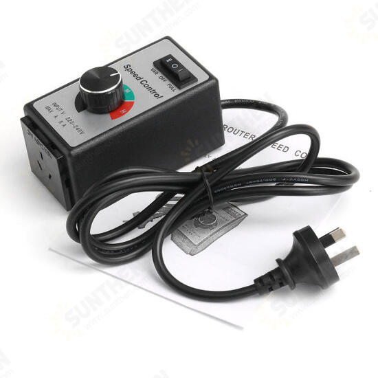 AC 220V-240V 8A Router Fan Variable Speed Controller Electric Motor Rheostat AC 220V-240V 8A Router Fan Variable Speed Controller Electric Motor Rheostat