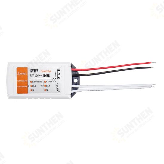 DC 12V 18/28/48/72/100W LED Panel Light Lamp Driver Electronic Transformer Power Supply