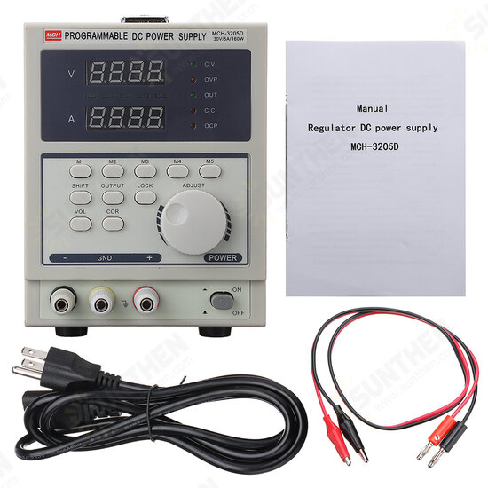 DC32V 5A 110V/220V Programmable Regulator DC Power Supply Digital Display