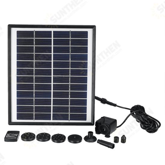 DC35-1218 Solar Power Fountain Water Pump Garden Solar Fountain Landscape Solar Panel Floating Fountain