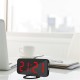 Digital LED Mirror Large Display Alarm Clock Snooze Function Dual USB Charger