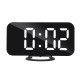 Digital LED Mirror Large Display Alarm Clock Snooze Function Dual USB Charger Digital LED Mirror Large Display Alarm Clock Snooze Function Dual USB Charger