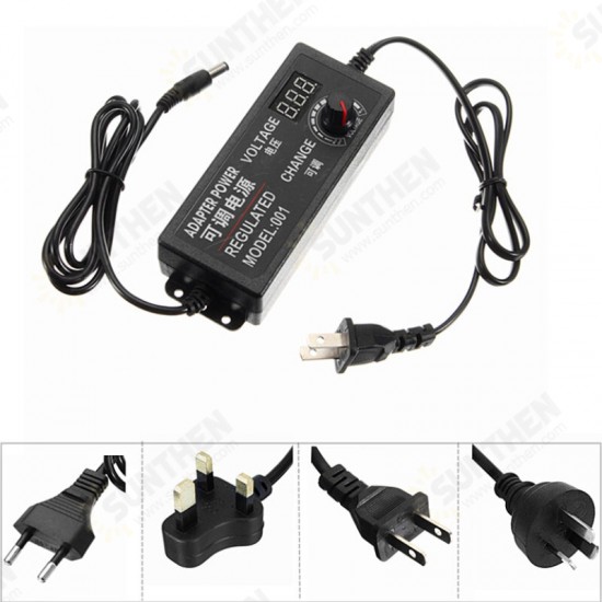 3-12V 5A 60W AC/DC Adapter Switching Power Supply Regulated Power Adapter Display