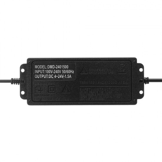 4-24V 1.5A 36W AC/DC Power Adapter Switching Power Supply Regulatedr Adapter Display