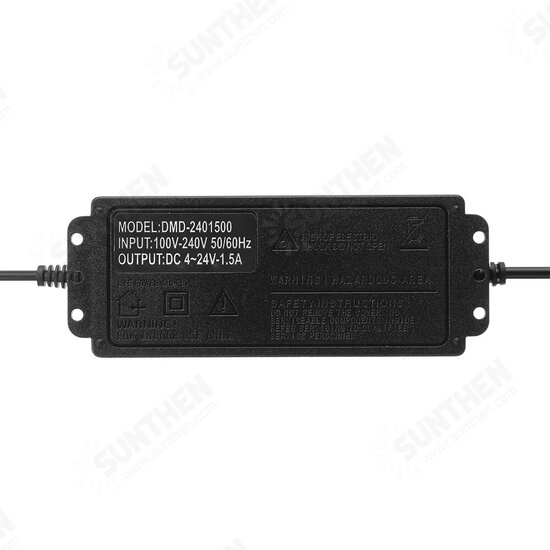 4-24V 1.5A 36W AC/DC Power Adapter Switching Power Supply Regulatedr Adapter Display