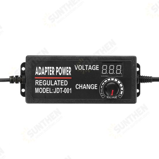 9-24V 3A 72W AC/DC Adapter Switching Power Supply Regulated Power Adapter Supply Display