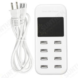 LED Multi USB Charger 8-Port Smart Fast Desktop Hub Wall Charger Charging Station Quick Charge Intelligent Identification Phone Charger LED Multi USB Charger 8-Port Smart Fast Desktop Hub Wall Charger Charging Station Quick Charge Intelligent Identification Phone Charger