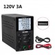 0-120V 0-3A Adjustable Lab Switching Power Supply DC Laboratory Voltage Regulated Bench Digital Display DC12V Power Supply Maintain