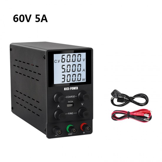 0-60V 0-5A Adjustable Lab Switching Power Supply DC Laboratory Voltage Regulated Bench Precision Digital Display Power Supplies