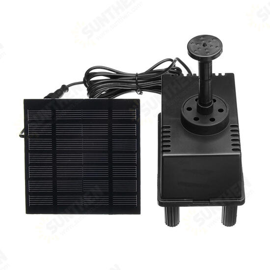 Solar Power Fountain Water Pump Panel Kit Pool Garden Pond Submersible Watering