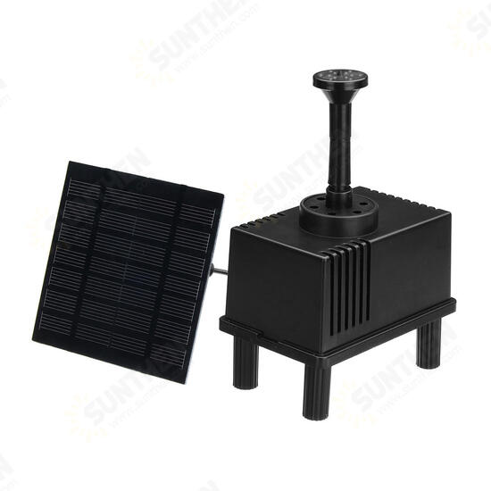 Solar Power Fountain Water Pump Panel Kit Pool Garden Pond Submersible Watering