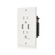 US Wall Socket 2 USB Outlets 2.4A/3.1A/4.2A Charger Socket Wall Socket Panel Switch