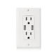 US Wall Socket 2 USB Outlets 2.4A/3.1A/4.2A Charger Socket Wall Socket Panel Switch