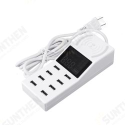 Upgrade Version Multiple USB Charger Intelligent 8Port Desktop Wireless Charging Station Multi Port Fast Wall Charger Hub Display Real-time Current Upgrade Version Multiple USB Charger Intelligent 8Port Desktop Wireless Charging Station Multi Port Fast Wall Charger Hub Display Real-time Current