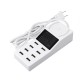 Upgrade Version Multiple USB Charger Intelligent 8Port Desktop Wireless Charging Station Multi Port Fast Wall Charger Hub Display Real-time Current