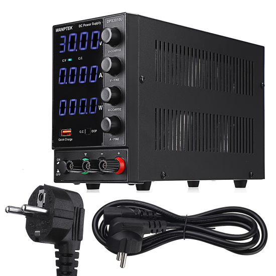 DPS3010U 110V/220V 4 Digits Adjustable DC Power Supply 0-30V 0-10A 300W USB Fast Charging Laboratory Switching Power Supply