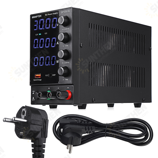 DPS3010U 110V/220V 4 Digits Adjustable DC Power Supply 0-30V 0-10A 300W USB Fast Charging Laboratory Switching Power Supply