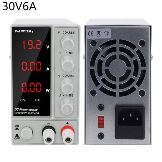 NPS306W 110V/220V 0-30V 0-6A Adjustable Digital DC Power Supply 180W Regulated Laboratory Switching Power Supply