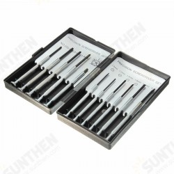 Set of 11 Precision Screwdriver Small Hobby Jewelry Watch Clock Repair Tool Case Set of 11 Precision Screwdriver Small Hobby Jewelry Watch Clock Repair Tool Case