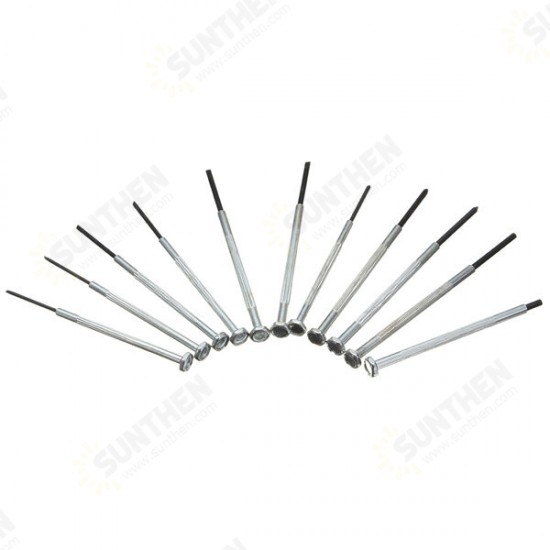 Set of 11 Precision Screwdriver Small Hobby Jewelry Watch Clock Repair Tool Case