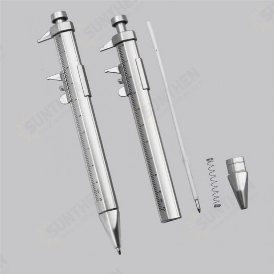 0-100mm Vernier Caliper Precision Gauges Ballpoint Pen Marker Multi-tool Measuring Tool