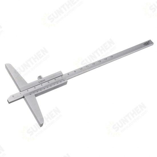 0-150/0-200/0-300mm Vernier Depth Gauge Woodworking Depth Measuring Tool