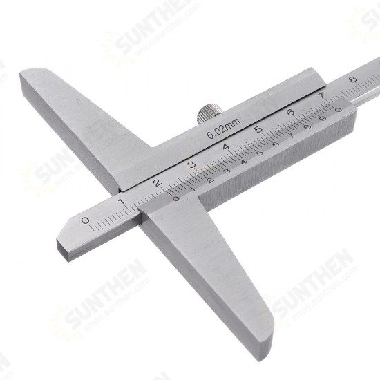 0-150/0-200/0-300mm Vernier Depth Gauge Woodworking Depth Measuring Tool