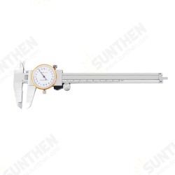 0-150/200/300mm Dial Caliper Industrial Vernier Caliper With Dial Indicator Carbon Steel Gauge Measuring Tools 0-150/200/300mm Dial Caliper Industrial Vernier Caliper With Dial Indicator Carbon Steel Gauge Measuring Tools