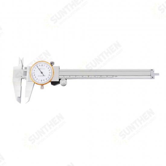 0-150/200/300mm Dial Caliper Industrial Vernier Caliper With Dial Indicator Carbon Steel Gauge Measuring Tools