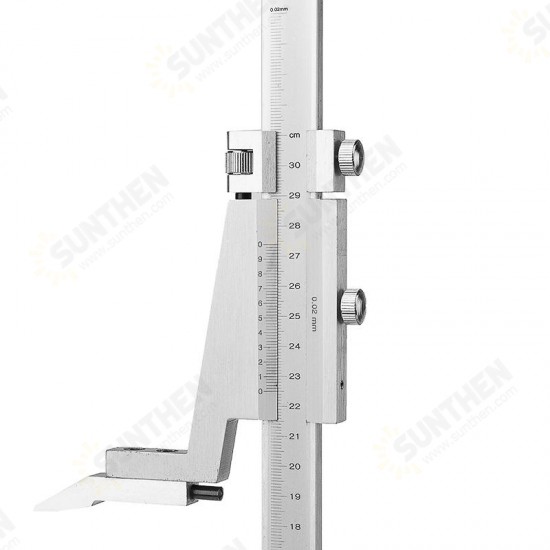 0-200mm/0-300mm Range Steel Vernier Height Gauge with Stand Measure Ruler Tools