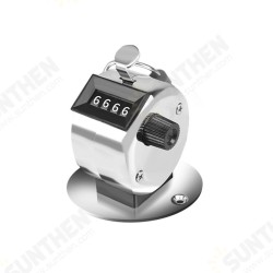 0-9999 Metal Manual Counting Device Four-Digit Counter Hand Tally Counters with Mechanical Button Display Measuring Tool 0-9999 Metal Manual Counting Device Four-Digit Counter Hand Tally Counters with Mechanical Button Display Measuring Tool