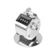 0-9999 Metal Manual Counting Device Four-Digit Counter Hand Tally Counters with Mechanical Button Display Measuring Tool