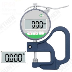 0.01mm 0.001mm Digital Thickness Gauge Meter Touch Screen Electronic Micrometer Microns Tester Measuring Instrument 0.01mm 0.001mm Digital Thickness Gauge Meter Touch Screen Electronic Micrometer Microns Tester Measuring Instrument