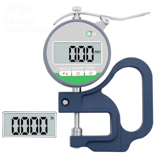 0.01mm 0.001mm Digital Thickness Gauge Meter Touch Screen Electronic Micrometer Microns Tester Measuring Instrument