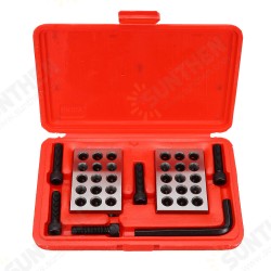 1-2-3inch Blocks with Screw Spanner Parallel Clamping Block Set 23 Holes 25-50-75mm Block Measuring Tools 1-2-3inch Blocks with Screw Spanner Parallel Clamping Block Set 23 Holes 25-50-75mm Block Measuring Tools