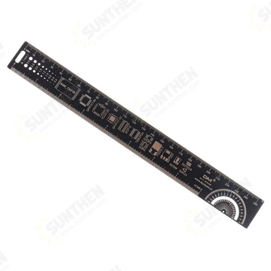 15/25cm PCB Ruler Measuring Tool Resistor Capacitor Chip IC Electronic Straight Scale Engineering Ruler