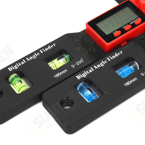 2 In 1 Digital Meter Angle Spirit Level Angle Ruler Protractor Woodworking Square Vernier Digital Caliper