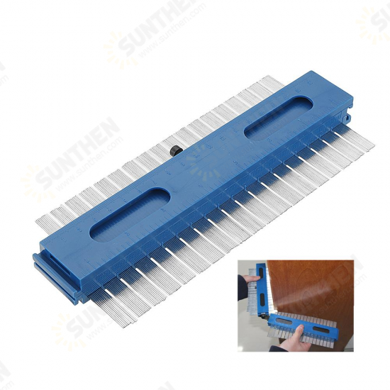 2 in 1 2x200mm Contour Gauge Profiles Copy Gauge Duplicator Wood Marking Tool Tiling Laminate Tiles Tools