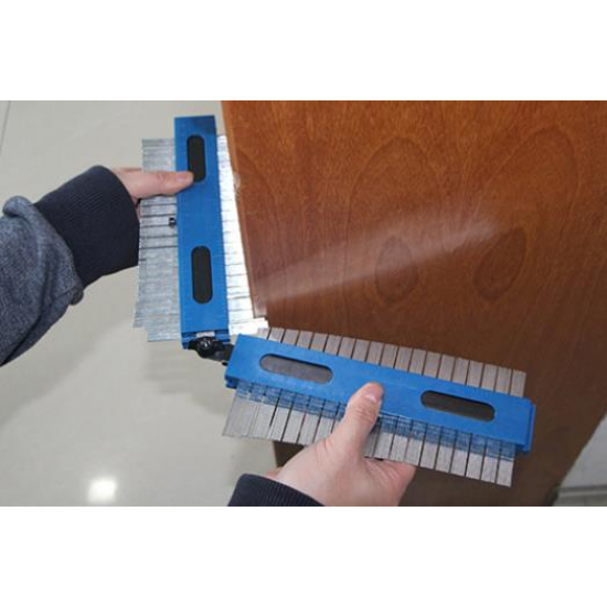 2 in 1 2x200mm Contour Gauge Profiles Copy Gauge Duplicator Wood Marking Tool Tiling Laminate Tiles Tools