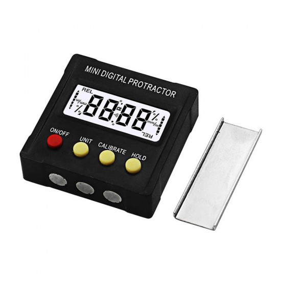 360 Degree Mini Digital Protractor Inclinometer Electronic Angle Level Magnetic Box