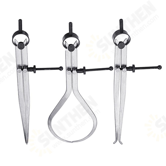 3pcs 8 Inch Spring Caliper / Internal External Dividing Divider Set