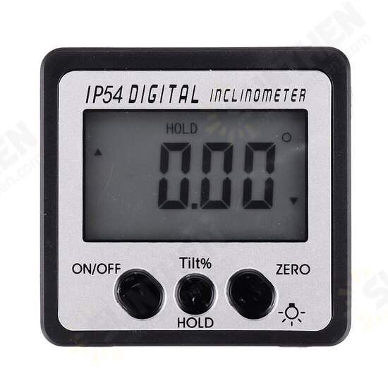 4 x 90 Degree Electronic Protractor Digital Inclinometer Waterproof Magnetic Level Angle Measuring Tool