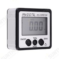 4 x 90 Degree Electronic Protractor Digital Inclinometer Waterproof Magnetic Level Angle Measuring Tool 4 x 90 Degree Electronic Protractor Digital Inclinometer Waterproof Magnetic Level Angle Measuring Tool