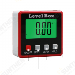 57x57x30mm Backlight 0.1° 4x90° Degree Large LCD Digital Protractor Inclinometer Magnetic Electronic Angle Level Box 57x57x30mm Backlight 0.1° 4x90° Degree Large LCD Digital Protractor Inclinometer Magnetic Electronic Angle Level Box