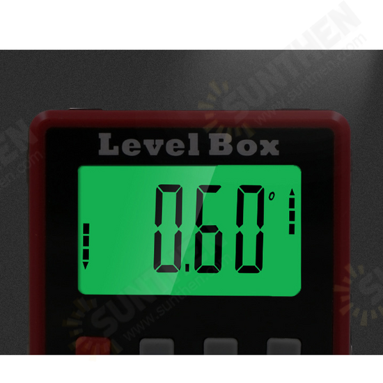 57x57x30mm Backlight 0.1° 4x90° Degree Large LCD Digital Protractor Inclinometer Magnetic Electronic Angle Level Box