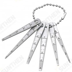 6pcs 0-7mm Taper Feeler Gauge Tapered Ruler Aperture Scale Wedge Feeler Hole Gauge 6pcs 0-7mm Taper Feeler Gauge Tapered Ruler Aperture Scale Wedge Feeler Hole Gauge