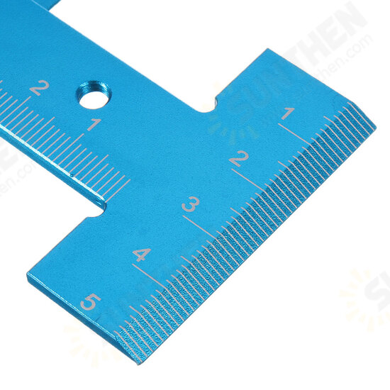 Aluminum Alloy Height Ruler Depth Gauge Woodworking Depth Measuring Ruler for Table Saw